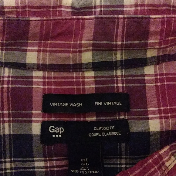 GAP VINTAGE WASH, CLASSIC FIT, MEN'S LONG SLEEVE BUTTON DWN! - Picture 2 of 2